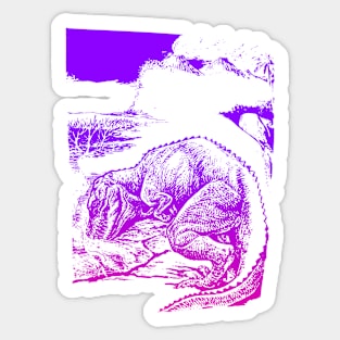 Dying Tyrannosaurus Rex Sticker